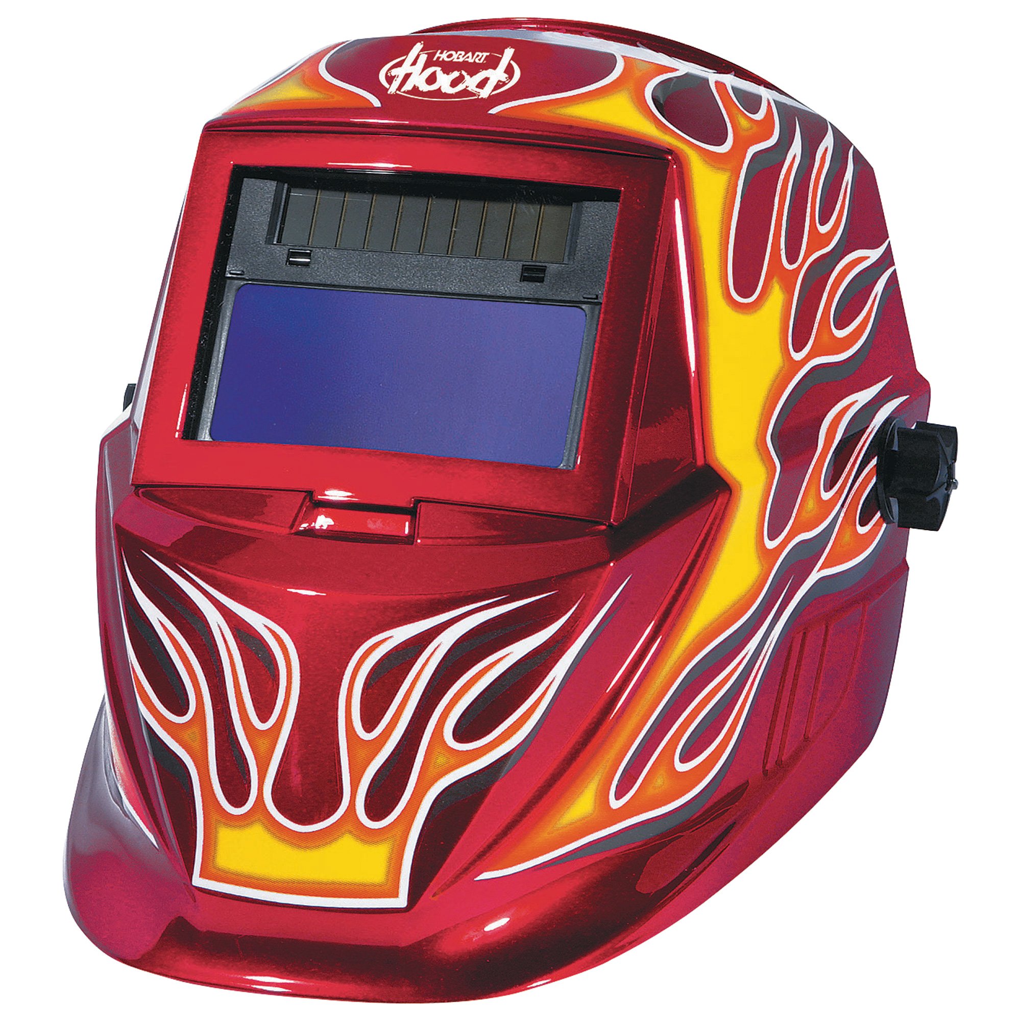 Hobart Auto-Darkening Welding Helmet - Red Flame, Model# 770415